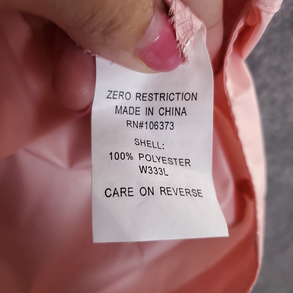 ZERO RESTRICTION Sweatshirt Womens Large Top Pink Lightweight Drawstring‎ Club S - Picture 8 of 16